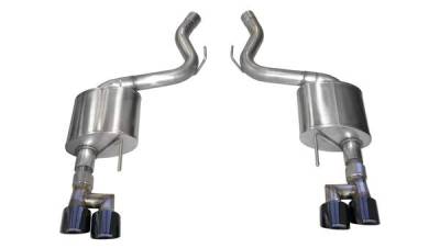 Corsa Performance - Corsa Perf 21039BLK 3.0" Axle-Back w/4.0" Twin Tips for 18-23 Mustang GT Coupe