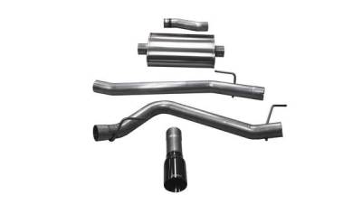 Corsa Performance - Corsa Performance 21060BLK Sport Cat-Back Exhaust System for 20-26 Gladiator JT