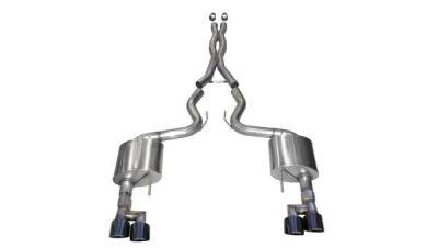 Corsa Performance - Corsa Performance 21040BLK Xtreme Cat-Back Exhaust System for 18-23 Mustang