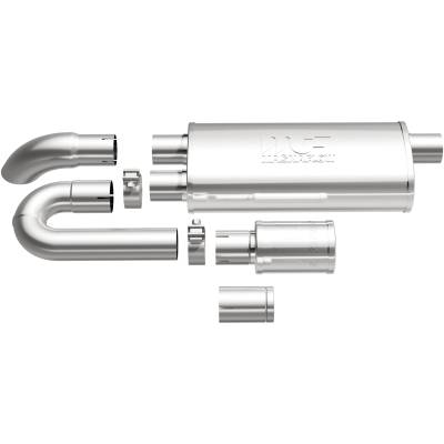 MagnaFlow Exhaust Products - MagnaFlow 14009 Universal xMOD Performance Muffler 3" Offset/Dual 5x18x8 Body