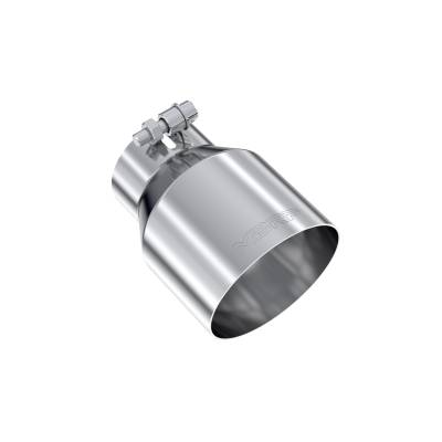 MBRP Exhaust - MBRP Exhaust T5180 T304 SS 3" Inlet Single Wall Angle Cut 4.5" Out Tip Universal