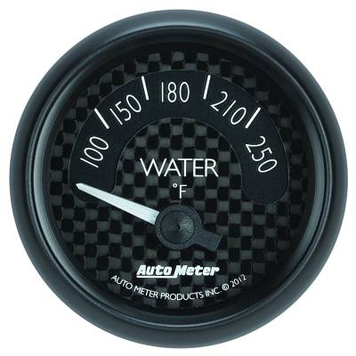 AutoMeter - AutoMeter 8037 GT Series Electric Water Temperature Gauge 100-250-DEG F 2-1/16"