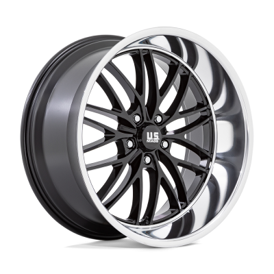 US Mag 1PC - US Mag Wheels U138 SANTA CRUZ 22x10.5 5x5.0 0mm Gloss Black U13822057357