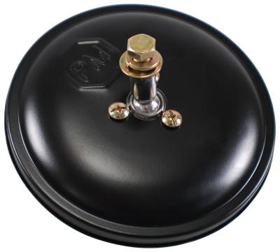 Peterson - Peterson 605 Flat Black 5" Round Mirror w/Adjustable Ball Stud Univ. Mounting