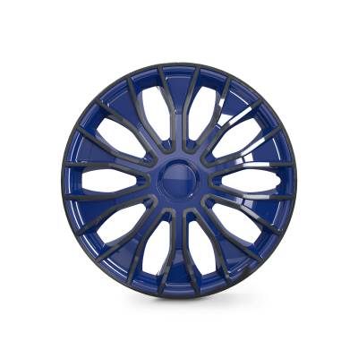 Winjet - Winjet CHB-5086-BBB-14 14" Universal Wheel Cover Hubcaps 4Pc Black/Blue