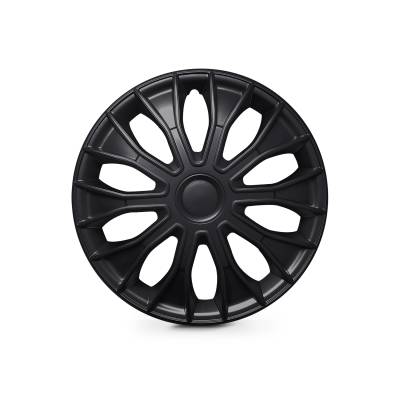 Winjet - Winjet CHB-5086-BP-14 14" Wheel Cover Hubcaps 4Pc Set Black Matte