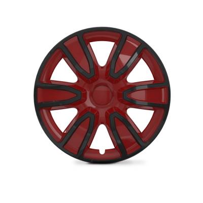 Winjet - Winjet CHB-5087-BRB-15 15" Universal Wheel Cover Hubcaps 4Pc Black/Red