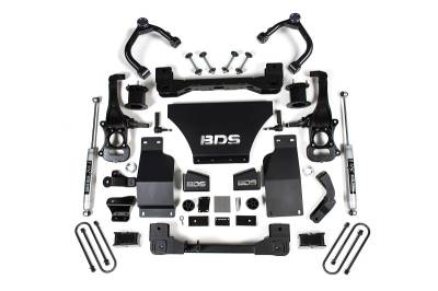 BDS Suspension - BDS Suspension BDS1851H 4" FOX Lift Kit V8 Gas 3" Rear Block for 25 Chevy 1500