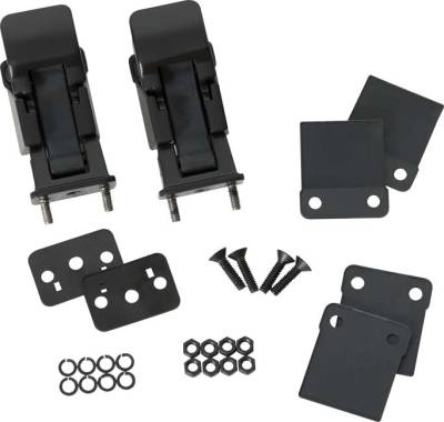 Kentrol - Kentrol 50563 Black Hood Catch Pair TJ-Style for 42-95 Jeep Wrangler CJ & YJ