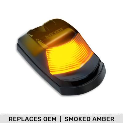 Recon - Recon 264343BKHPAMX LED Cab Roof Light EACH Smoked/Amber 17-22 Super Duty