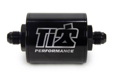 Ti22 PERFORMANCE - Ti22 Performance TIP5526 6 AN Fuel Filter Short Style 100 Micron Black