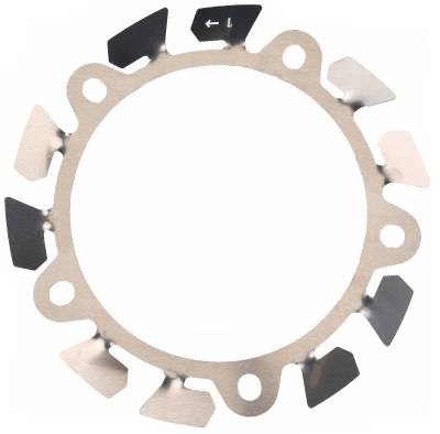 Allstar Performance - Allstar Performance ALL42176 Brake Fan Alum LH Wide 5