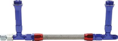 Allstar Performance - Allstar Performance ALL26154 Fuel Line Kit 9-5/16" Std Holley -6AN Blue