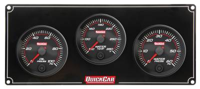 QUICKCAR RACING PRODUCTS - QuickCar Racing Products QRP69-3016 Redline 3 Gauge Panel OP/WT/WP