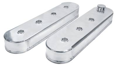 Allstar Performance - Allstar Performance ALL26210 Valve Covers LS Fab Aluminum w/o Coil Mount