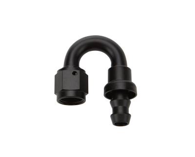 Allstar Performance - Allstar Performance ALL49482 Pushlock Hose End Black 180-DEG Elbow -6