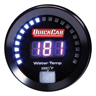 QUICKCAR RACING PRODUCTS - QuickCar Racing Products QRP67-006 Digital Water Temperature Gauge 100-280
