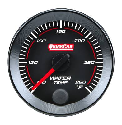 QUICKCAR RACING PRODUCTS - QuickCar Racing Products QRP65-006 RedLine Gauge 2-1/16" Water Temp 100-280F