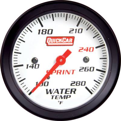 QUICKCAR RACING PRODUCTS - QuickCar Racing Products QRP611-6005 Water Temperature Gauge- Sprint