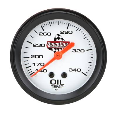 QUICKCAR RACING PRODUCTS - QuickCar Racing Products QRP611-6009 Oil Temperature Gauge 2-5/8"