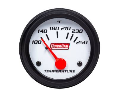 QUICKCAR RACING PRODUCTS - QuickCar Racing Products QRP611-6205 Gauge Water Temperature 2" Open Wheel