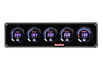 QUICKCAR RACING PRODUCTS - QuickCar Racing Products QRP67-5037 Digital 5-Gauge Panel OP/WT/OT/FP/Volts