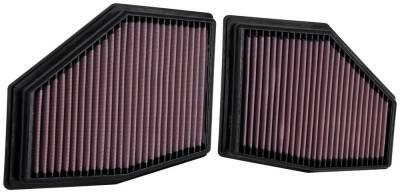K&N - K&N 33-3155 High-Flow Washable 2Pc Air Filter for 20-25 BMW 5/7/8 Series