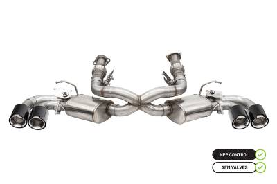 Corsa Performance - Corsa Performance 21100CF Cat-Back Exhaust System for 20-25 Corvette