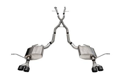 Corsa Performance - Corsa Performance 21188BLK Xtreme Cat-Back Exhaust System
