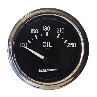 AutoMeter - AutoMeter 201018 Cobra Air Core Oil Temperature Gauge 100-250 -DEG F 2-1/16"