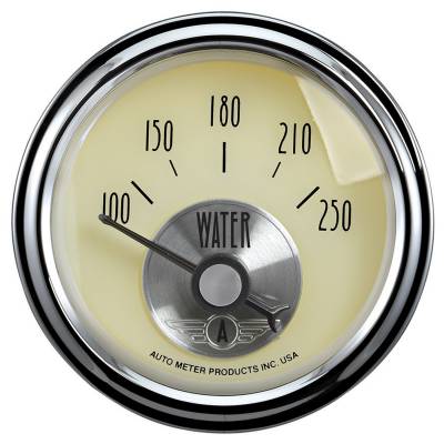 AutoMeter - AutoMeter 2037 Prestige Series Antique Ivory Water Temperature Gauge