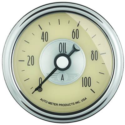 AutoMeter - AutoMeter 2021 Prestige Series Antique Ivory Oil Pressure Gauge