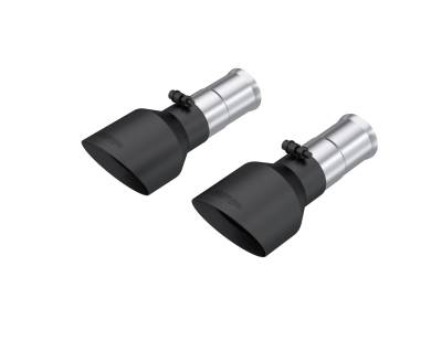 MBRP Exhaust - MBRP T5204BLK Blk Dual Wall Angle Cut 5" Outlet Tip Pair for 25-26 RAM 1500 3.0L