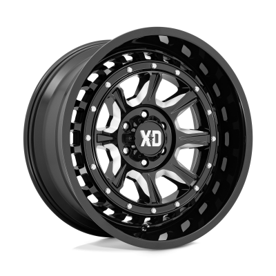 XD - XD Wheels XD866 OUTLANDER 20x10 5x5.0 -18mm Gloss Black/Milled XD866BE20105018N