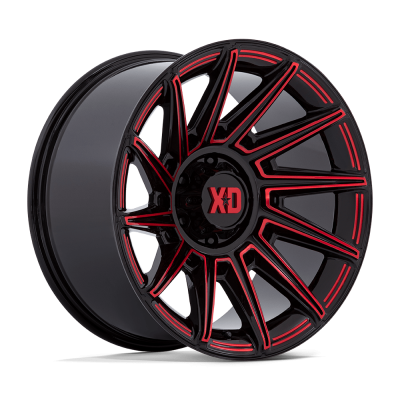 XD - XD Wheels XD867 SPECTER 20x10 8x170 -18mm Gloss Black/Red XD867BQ20108718N
