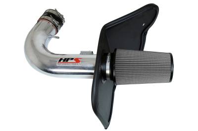 HPS Performance - HPS 827-607P Polished Air Intake Kit for 10-15 Chevy Camaro SS 6.2L V8