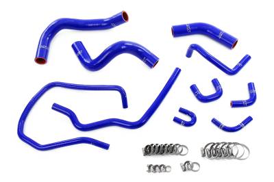 HPS Performance - HPS 57-2167-BLUE Blue Radiator Coolant Hose Kit for 04-14 Nissan Titan V8