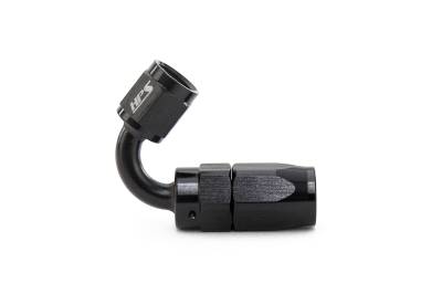 HPS Performance - HPS 250-1208 Compression DBL Swivel Hose End To AN -8 Female Alum Black 120-DEG