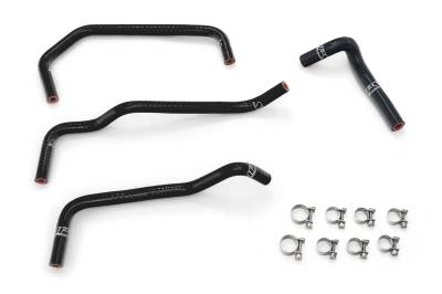 HPS Performance - HPS 57-2158-BLK Black Ancillary Coolant Hose Kit for 01-05 Mazda Miata NB2