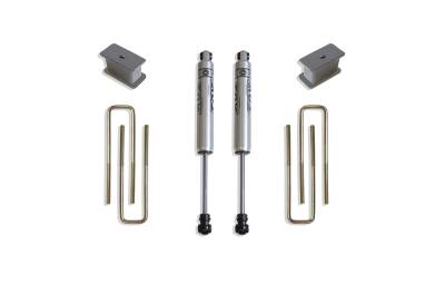 MaxTrac - MaxTrac 901330F 3" Blocks/U-Bolts/Rear Shocks 07-18 Silverado & Sierra 1500 2WD