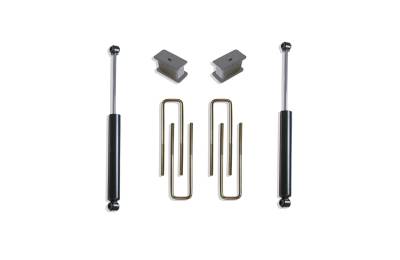 MaxTrac - MaxTrac 901330 3" Blocks/U-Bolts/Rear Shocks 07-18 Silverado & Sierra 1500 2WD