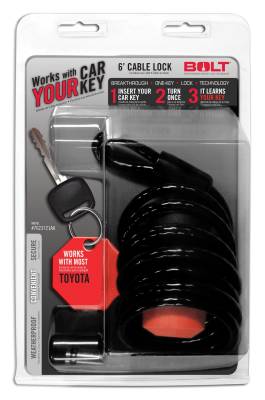 BOLT - BOLT 7023721 6' CABLE LOCK for TOYOTA