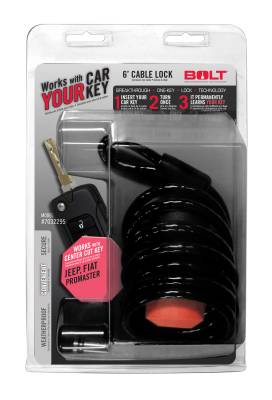 BOLT - BOLT 7032295 Center Cut 6' CABLE LOCK for Jeep