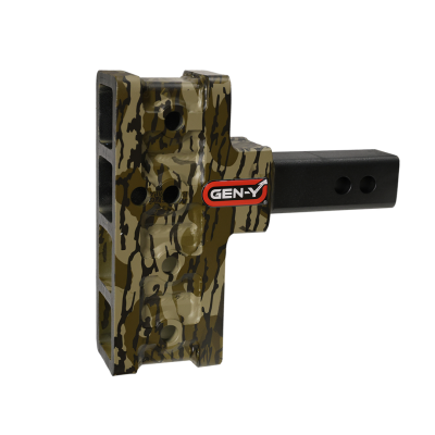 GEN-Y Hitch - GEN-Y GH-404-MO 2" Offset Shank 2.5" Rise 5" Drop 1.5K TW 10K Hitch Mossy Oak