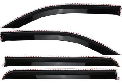 Putco - Putco 580071 Tinted Window Deflectors for 19-25 RAM 1500 Crew Cab
