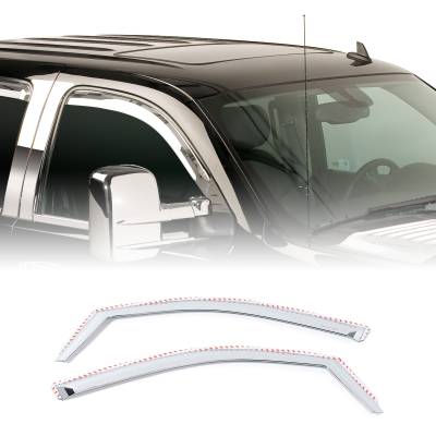 Putco - Putco 480034 2Pc Chrome Side Window Deflector 07-14 Silverado/Sierra/Tahoe/Yukon