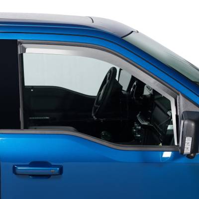 Putco - Putco 480203 Front Element Chrome Window Deflectors 99-16 F250/F350/Excursion