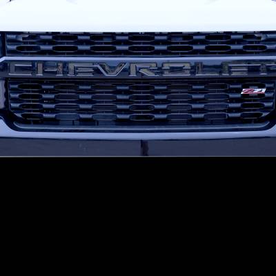 Putco - Putco 55553BPGM Black Platinum "Chevrolet" Grille Letters 20+ 2500HD/3500HD