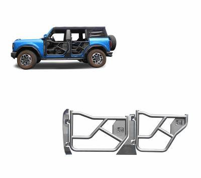 Black Horse Off Road - Black Horse TFRDFB21 Front/Rear Doors for 21-25 Ford Bronco