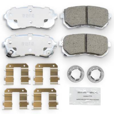 NRS Brakes - NRS Brakes NC1398 REAR Disc Brake Pad Set for Dodge Hyundai/Kia & Nissan